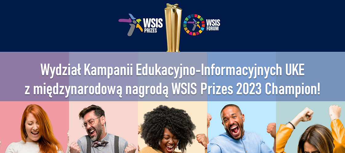 UKE's Education and Information Campaigns Unit with the international WSIS Prizes 2023 Champion award!