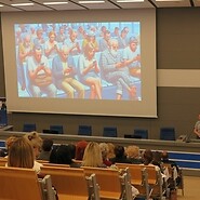 listeners in the lecture hall