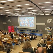 listeners in the lecture hall