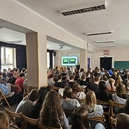 Meeting with students in Kraśnik