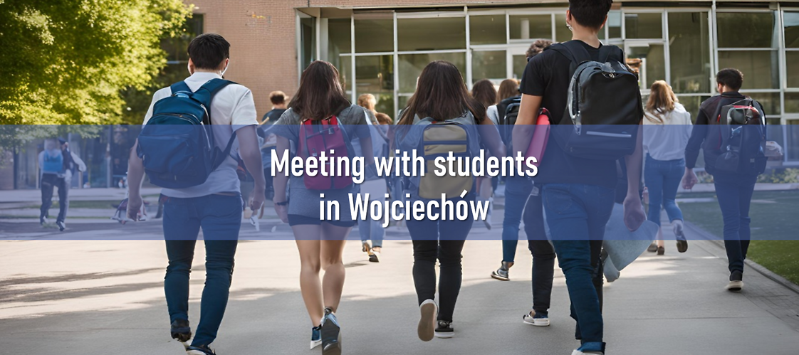 Meeting with students in Wojciechów