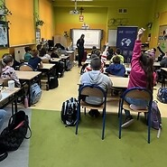 I click sensibly workshop at Gen. Józef Bem Primary School No. 18 in Szczecin.