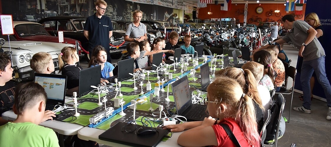 Coding at the Automotive and Technology Museum in Bialystok