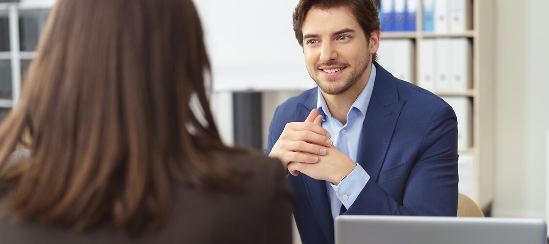 two people at the meeting