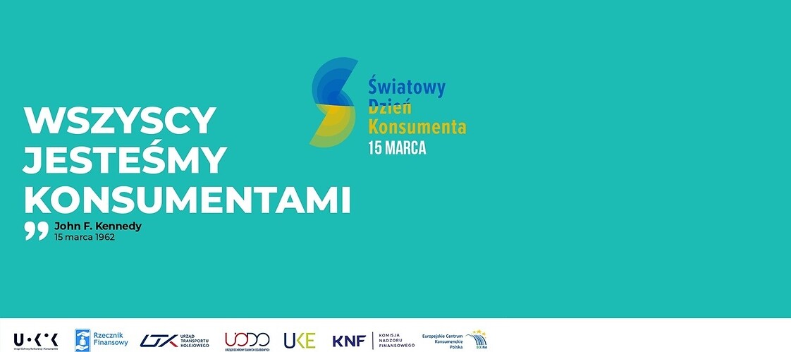 Napis "Wszyscy jesteśmy konsumentami"