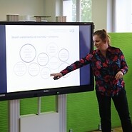 osoba prowadząca prezentację