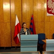 Dyrektor delegatury w Szczecinie wygłasza prezentację