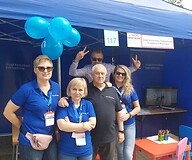 Stoisko UKE podczas pikniku