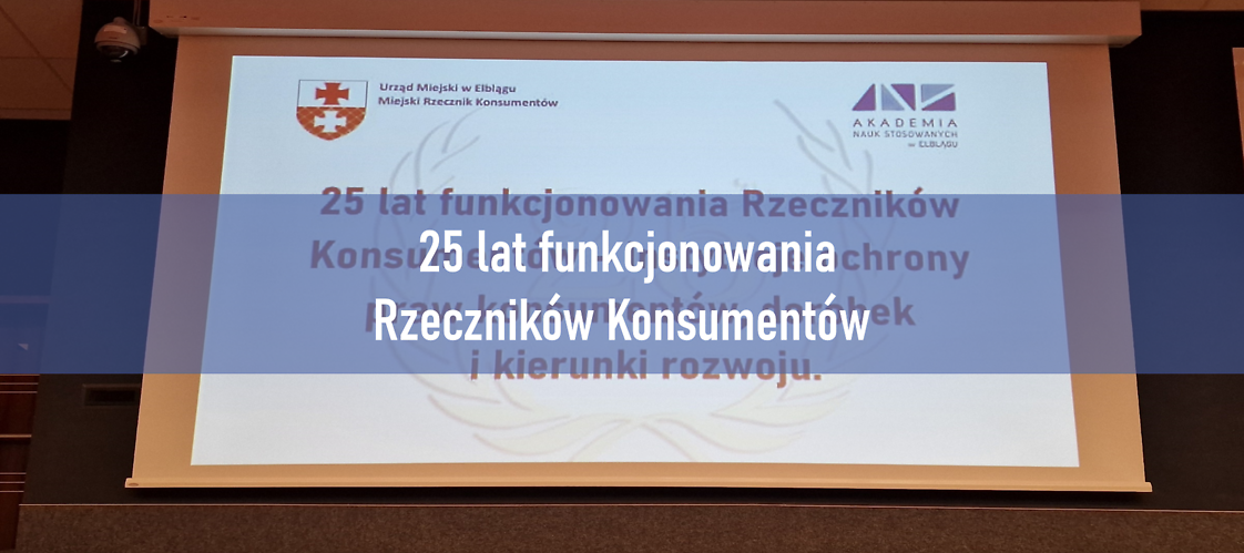 25 lat funkcjonowania Rzeczników Konsumentów