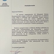 tekst podziękowania