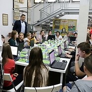 dzieci programują Inteligentne Miasto w Łodzi